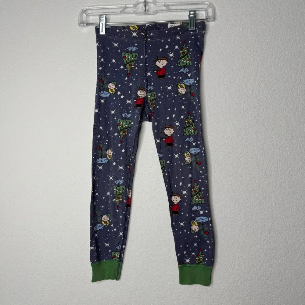 Hanna Andersson Peanuts Charlie Brown Christmas Pajama Pants Kids 110cm‎ 5